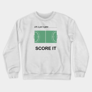 "Life is just a game, play it!" T-shirts and props with sport motto. (Handball Theme) Crewneck Sweatshirt